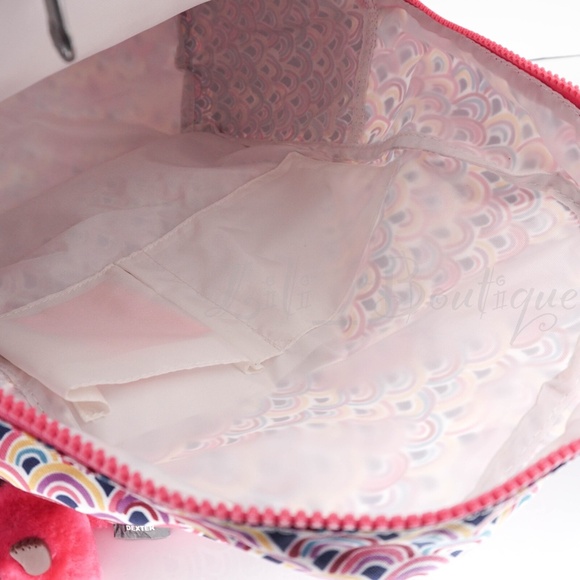 NWT Kipling BP4391 Ezra Travel Bag Backpack Polyester Peacock Prism Pink Multi main image 5